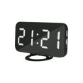 thumbnail image 1 of Digital Alarm Clock LED Display with Dual USB Ports Auto Dimmer Mode Easy Snooze Function Modern Mirror Desk Wall Clock with Button Battery Nightlight for Bedroom Home Office, 1 of 7