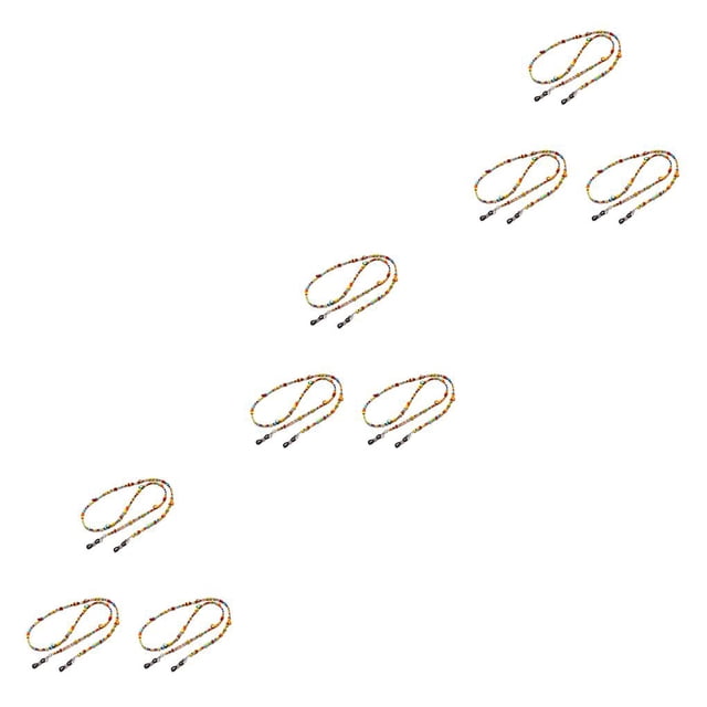 Maytalsory Glasses Shell Bead Long Exquisite Eyeglass Chain Cute Reading Glasses Chains Eyeglasses Cord Lightweight Decorative Rope for 3Set