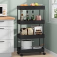 thumbnail image 3 of WRKEKC Clearance Wide 4-Tier Rolling Storage Cart, Multi-Purpose Mobile Shelving Unit for Laundry/Kitchen, Heavy-Duty Design, 3 of 6