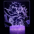 thumbnail image 1 of Luz nocturna LED 3D negra con tréboles que cambian de color, 1 of 1