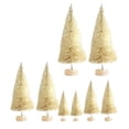 thumbnail image 3 of 8 Adornos De Pino En Miniatura Sunnimix para Escritorio Fiesta De Navidad Vacaciones Color Beige, 3 of 8
