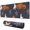 Halloween Pumpkin Ghost, variant on Long Mouse Pads for Desk,Halloween Pumpkin Ghost Pattern Desk Mats on Top Of Desks, Desk Mouse Pad Extra Large with 3mm Non-Slip Base and Stitched Edge for Gaming,Office,Work,Home 31.5x11.8in