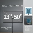 thumbnail image 6 of VIVO Extra Tall TV Screen Floor Stand for 13" to 65" Screens, Height Adjustable, 6 of 8