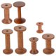 thumbnail image 2 of 7 carretes de hilo de madera vacíos para manualidades, portacarretes de madera, husillos de madera para costura y bordado., 2 of 8