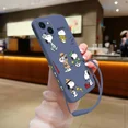 thumbnail image 3 of Funda de silicona con dibujos animados para iPhone, carcasa con correa de mano, para modelos 15, 14, 13, 12, 11 Pro Max, Mini, X, XR, XS MAX, SE20, 8, 7 Plus, 3 of 5