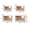 thumbnail image 2 of Visual Parakeet Nesting Box, Wood Pet Bird House Bird Breeding Box for Lovebirds Cockatiel Budgie Conure Parrot, 2 of 9