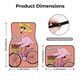 thumbnail image 5 of Balery Flamingo Riding a Bicycle Juego de 4 Alfombrillas para Auto, Revestimientos de Caucho Resistente, Diseño Antideslizante, 5 of 7