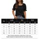 thumbnail image 2 of Camisetas De Mujer Camiseta de verano para mujer, camisetas casuales de cuello cuadrado de ajuste holgado para fiesta (negro S) Cgtredaw para Mujer Negro T S, 2 of 6