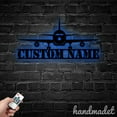 thumbnail image 3 of Handmadetneonsign Airplane Metal Wall Art Light, Airplane Metal Sign Wall Decor, Travel Metal Decor, 3 of 5