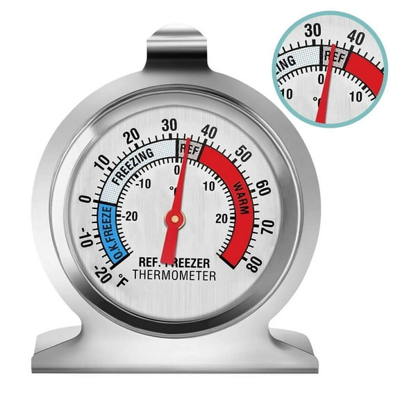1-Pack Refrigerator Thermometer, Large Dial Freezer Thermometer,Classic Series Temperature Thermometer for Refrigerator Freezer Fridge Cooler