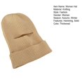 thumbnail image 7 of Eoperou Solid Color Ear Protection Eyes Exposed Women Hat Winter Outdoor Riding Integrated Scarf Beanie Hat Costume Accessories, 7 of 7