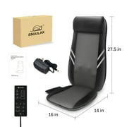 Snailax Shiatsu Massage Chair Pad for Pain Relief, Back Massager with Heat, Deep Kneading Seat Massage Cushion, Gifts