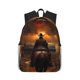 thumbnail image 1 of Disketp Western Rainy Desert Cowboy Mochila Ligera Clásica con Múltiples Bolsillos, Mochila Casual para Hombre y Mujer, Ideal para Escuela, Trabajo y Viajes, 1 of 6