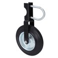 thumbnail image 2 of Gate Wheel for Metal Swing Gate, Gate Support Wheel for Chain Link Fence Prevent Gate From Dragging, 6in Fence Gate Wheel 500lbs Bearing Universal Gate Caster Wheel for All Terrain, 2 of 7