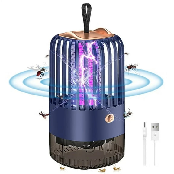Electric Bug Zapper for Indoor Outdoor,High Powered LED Light Mosquito Zapper Killer,Waterproof Pest Control Insect Fly Trap Equipped for Home,Patio,Backyard,Camping