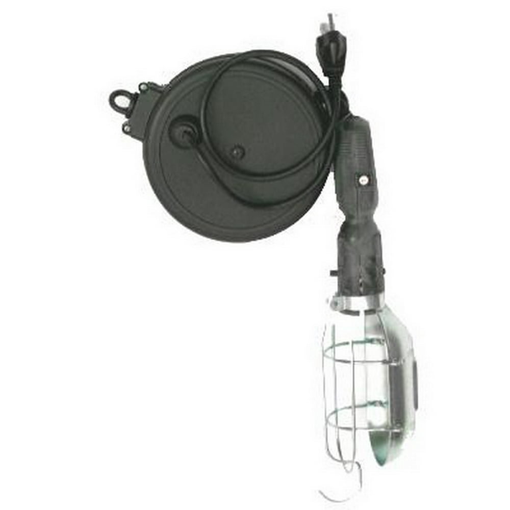 ZeeLine 913 Drop Light On Retractable 20' Electric Cord Reel Walmart