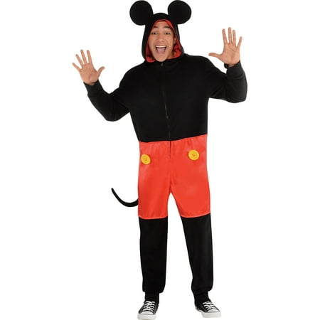 Party City Zipster Mickey Mouse One Piece Halloween Costume for Men