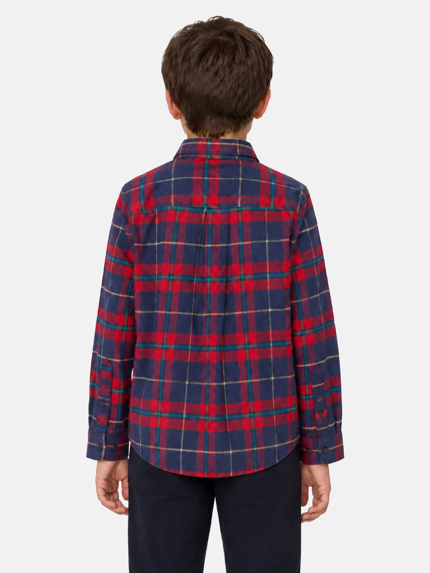 U.S. Polo Assn. Boys Long Sleeve Button Up Shirt, Sizes 4-18
