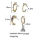 thumbnail image 2 of 8pcs Ear Studs Set Inlaid Tri En Earrings For Use, 2 of 4