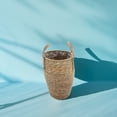 thumbnail image 3 of LABELEPH Woven Design Planter Khaki Synthetic Material Nordic Style Plants 1Set, 3 of 6