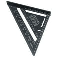 thumbnail image 1 of Regla Triangular, Escuadra De Carpintero Resistente A La Corrosión Buena Dureza Escala Transparente aleación De Aluminio Para Medir, 1 of 7