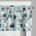 thumbnail image 5 of Ambesonne Cat Valance & Curtain, Kitties Love Daydreaming, 55"x36", Multicolor, 5 of 6