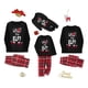 thumbnail image 1 of Pijama familiar de pijama de Navideño camiseta de manga larga impresa en letras con pantalones a cuadros ; Bebé-18-24 Meses, 1 of 5