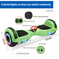 thumbnail image 3 of SISIGAD Hoverboard 6.5 In. Two Wheel Self Balancing Hoverboard with Bluetooth and LED Lights Electric Scooter Child UL Certified, 1 Piece, 3 of 5