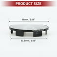 thumbnail image 4 of Unique Bargains 68 mm 2.68" Universal Car Wheel Hub Center Caps Wheel Hub Caps Covers Protectors for SUV Truck - Pack of 1 Silver Tone, 4 of 6