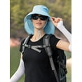 thumbnail image 2 of MAMOWEAR Womens Sun Hat with Ponytail Hole, UPF 50+ Wide Brim Hiking Safari Beach Grdening Fishing Hat with Neck Flap, 2 of 7