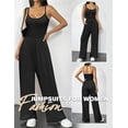 thumbnail image 2 of Ekouaer Jumpsuits for Women Sleeveless Spaghetti Strap Womens Jumpsuit One Piece Wide Leg Summer Romper With Pockets Beach Vacation Outfits 2026, 2 of 6