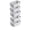 5pcs grey, variant on 5pcs Stackable Storage Box Set,Rectangular Plastic Organizer Containers,Durable, Reusable,for Kitchen,Bathroom,Dorm Essentials