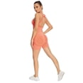 thumbnail image 1 of Conjunto de Top y pantalones cortos con sujetador de Yoga para mujer, ropa de entrenamiento ajustada para gimnasio, traje de talla grande, Sujetador deportivo, Top de Yoga, ropa deportiva para Fitness, 1 of 5