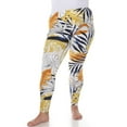 thumbnail image 2 of White Mark Women's Plus Size Casual Tropical Leggings, 2 of 5