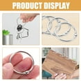 thumbnail image 5 of RENACLIPY 20pc Silver Metal Fastener Rings for Paper Organization Office Supplies, 5 of 5