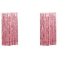 thumbnail image 1 of Guardoinrt Foil Curtain Safe Ingredients Exquisite Craft DIY Decorative Wide Application Multiple Colors Foil Fringe Curtain Rose Gold 3*1m 2Set, 1 of 5