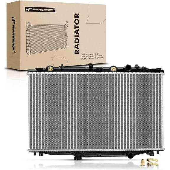 A-Premium Engine Coolant Radiator Assembly with Transmission Oil Cooler Compatible with Honda Accord 2003 2004 2005 2006 2007, Automatic Transmission, Replace# 19010RAAA12, 19010RAAA72