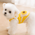 thumbnail image 5 of Camisetas de algodón para perros pequeños, ropa de verano para mascotas, lindo chaleco de girasol, camisetas para cachorros y gatos, disfraces para niñas, 5 of 5