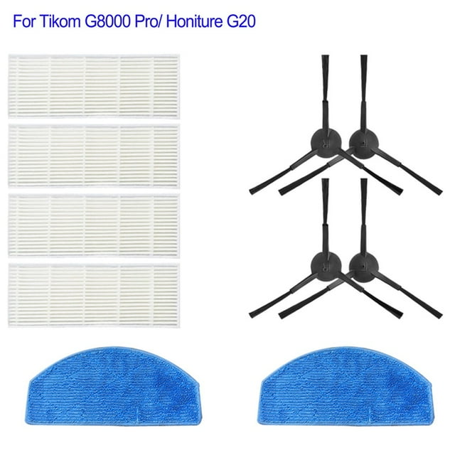 For Tikom G8000 Pro/Honiture G20 Vacuum Accessories Roller Side Brush Filter Kit
