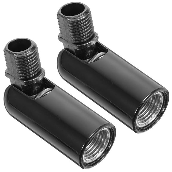 ROSENICE 2Pcs Round Black Alloy Sloped Ceiling Adapter For Wall Sconces And Ceiling Lights