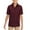 Burgundy, variant on Boy's Embroidered Short Sleeve Wedding Baptism Kids Button-Up Guayabera Shirt (Hunter, L (12-14 yrs))