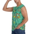 thumbnail image 3 of Bingfone Funny Animals in Jungle Pattern Men's Tank Tops Workout Sleeveless Tee Shirts Running Beach Tanks for Men-X-Large, 3 of 8