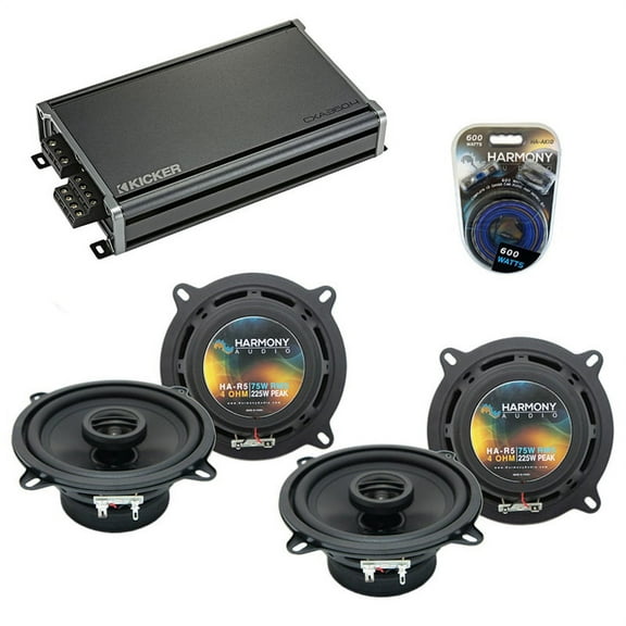 Fits BMW 850i 1990-1991 Factory Speaker Replacement Harmony (2) R5 & CXA360.4