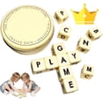 thumbnail image 1 of The Crossword Solitaire Game, 6 Sided Dice Crossword Game, Creative Game English Letter Dice, Travel Scrabble Game with Case, Twelve Dice Letters Set for Camping Games, 1 of 7