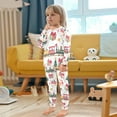 thumbnail image 4 of FORMRS Long Sleeve Top and Pants Pajama Set for Niños 2-Piece Sleepwear, Sizes 18M-8Y, Christmas Penguin, 4 of 6