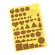 thumbnail image 5 of Herramienta de dibujo de regla DIY, plantilla portátil hecha a mano, plantilla de filigrana de diferentes formas, herramienta de papel para filigrana Amarillo Macarena tablero de quilling de papel, 5 of 8