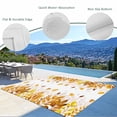 thumbnail image 3 of Yellow Leaf Outdoor Rug 4x6 Ft - Reversible Patio Rug Outdoor Camping Rugs, Fall Plant Country Vintage Watercolor White Indoor Outdoor Area Rugs, Non-Slip Outdoor Carpet Runner for Deck/Porch, 3 of 8