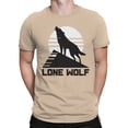 thumbnail image 2 of Lone Wolf Graphic Men's Natural T-Shirt, 2 of 3