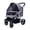 Dark gray, variant on Pet Strollers for Large Dogs, Pet Gear Travel Stroller Carrier Cat Stroller Pram, Pet Stroller for Dogs and Cats Breathable Oxford Cloth, Pushchair Aluminum Alloy Loading 30kg