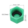 thumbnail image 2 of G3/4" Hex Female Thread PPR Pipe Fitting End Cap, Tubing Stopper for Preventing Leakage, Light Green 20Pcs, 2 of 4